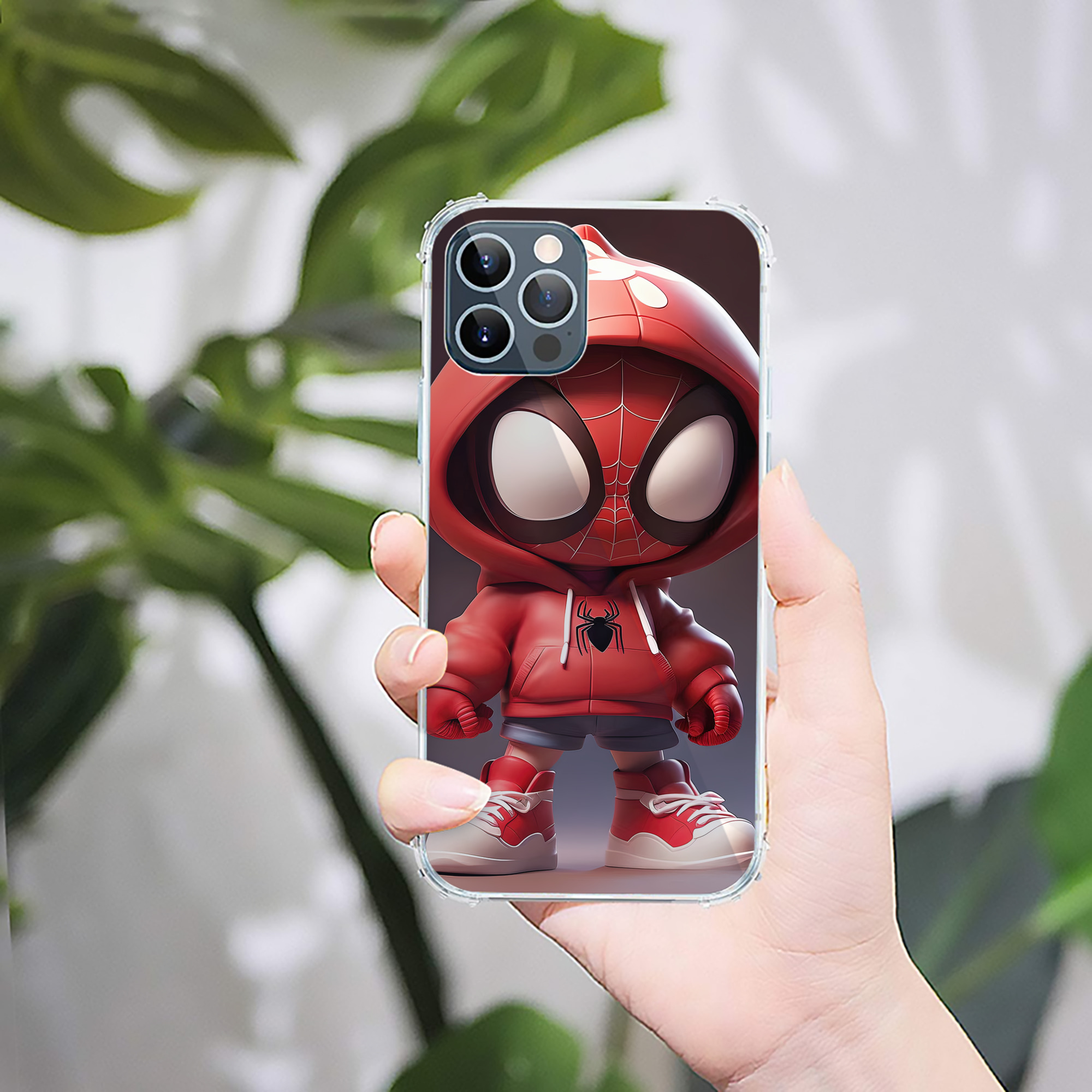 （画像用） Spider Man スパイダーマン 【iPhone 12シリーズ対応】透明スマホケース（クリアソフトケース）